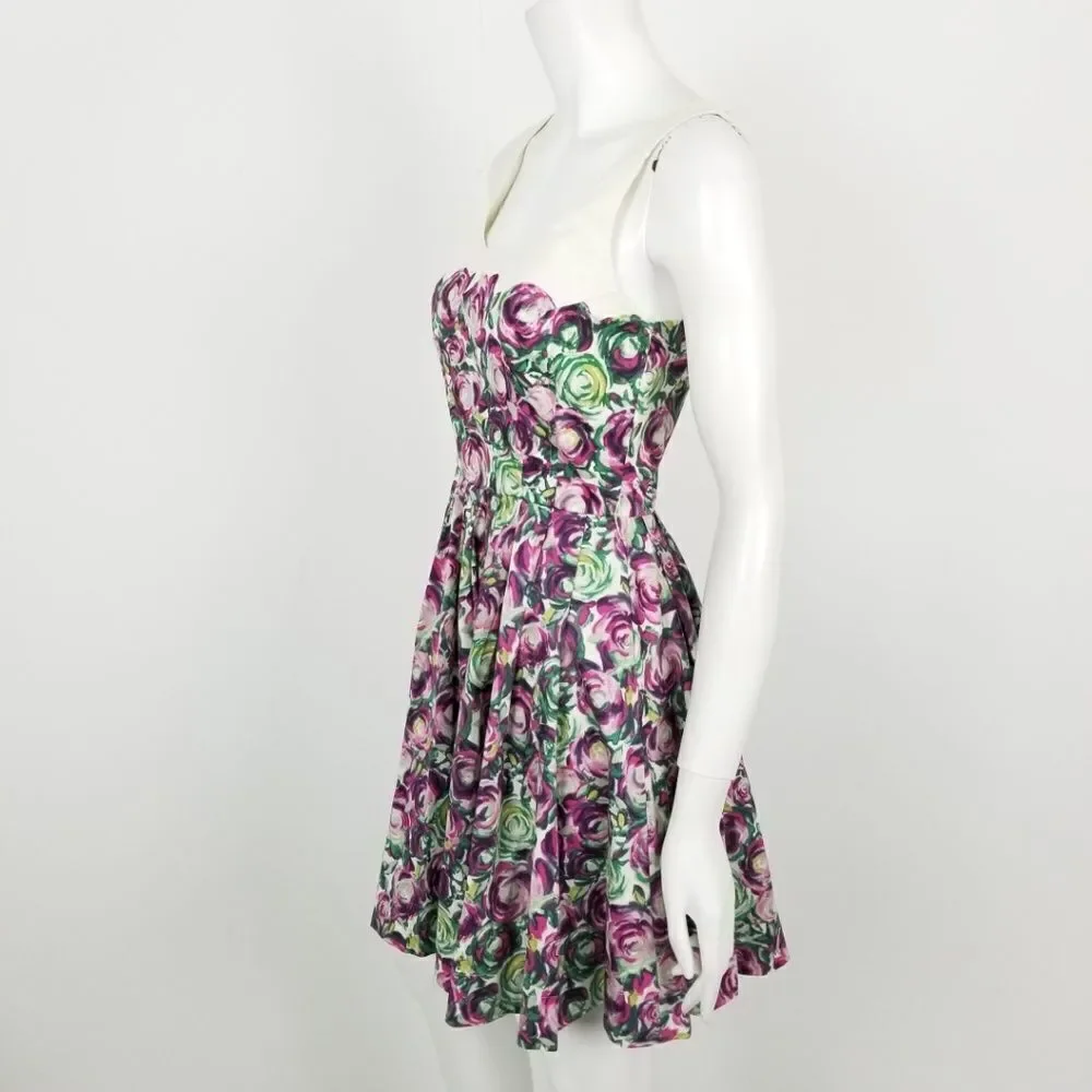 Lauren Conrad Floral Fit & Flare Bow Back Dress